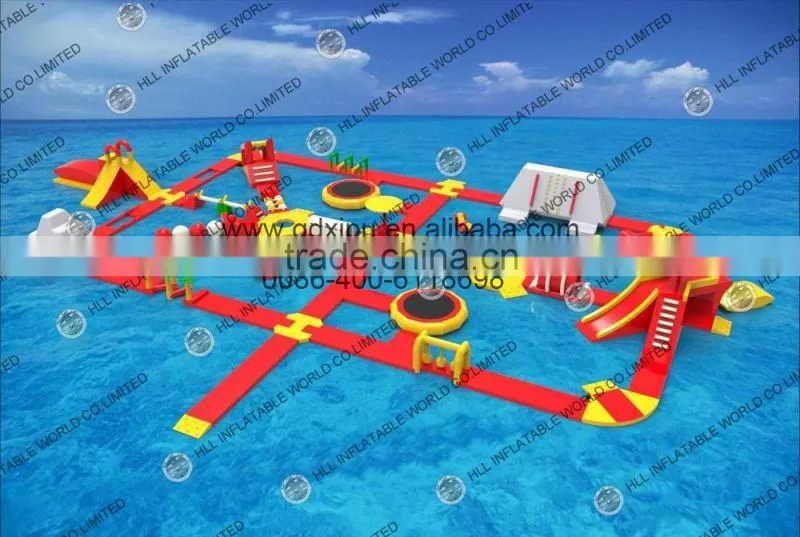 2015 New Design Aqua Park Equipment Inflatable Floating Water Park / giant Inflatable Water Park For sale