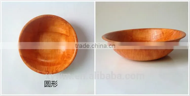 American Woven Woodenware Round Shape Salad Bowl