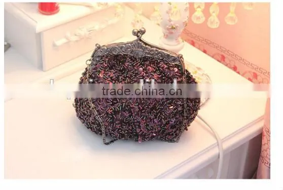 2014 wholesale Elegant Fashion party bag vintage bead evening bag