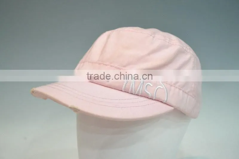 quick drying promotional flat top miltary caps OEM LOGO brand baseball cap