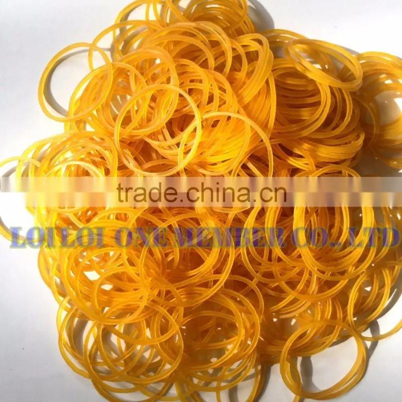 4cm Brown natural Elastic Rubber Band / Promotional Customized Latex rubber band for packaging and vegetable