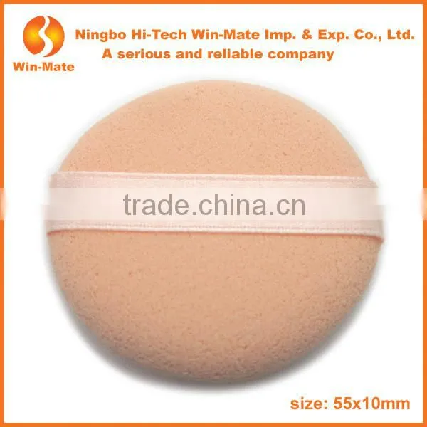 55*10mm Latex Makeup Sweet Silk Ribbon Puff Pads