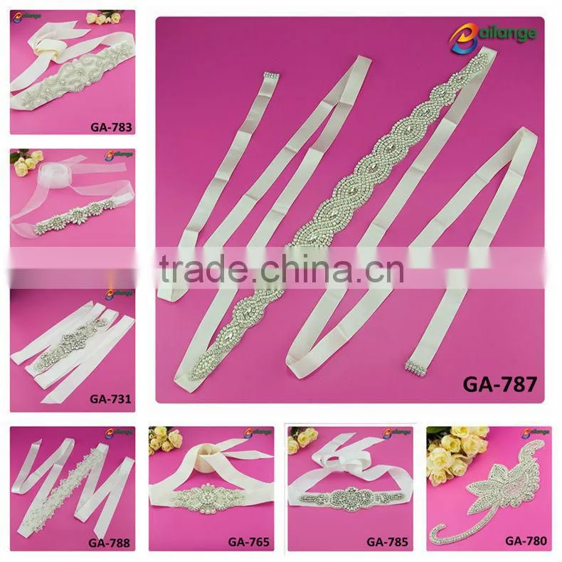 2016 fashion wedding dress bling bling decorative rhinestone design guangzhou wholesales