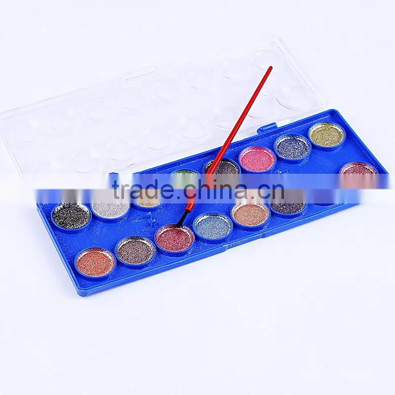 16 Solid Watercolor Paint CAKE Portable Perfect Outdoor Painting Pigment Kids Gift Art Supplies