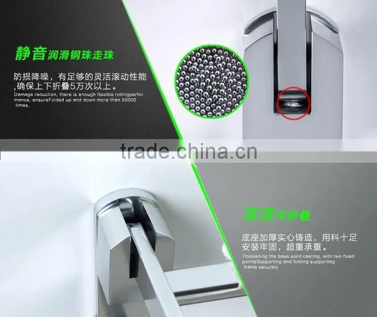 2015-2016 high quality bright silver aluminium bathroom towel rack