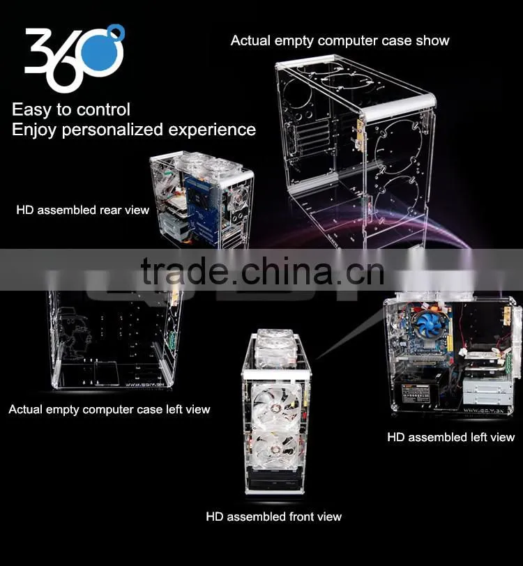 PC-A006 Acrylic Customised Vertical ATX Computer Case