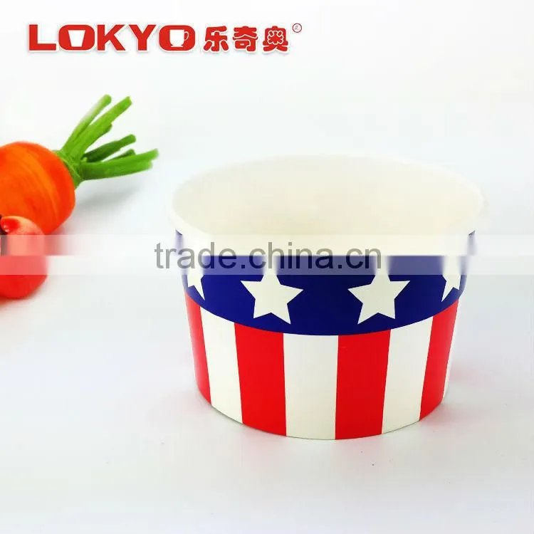 12 oz ice cream paper cup Disposabe custom printed ice cream paper cup