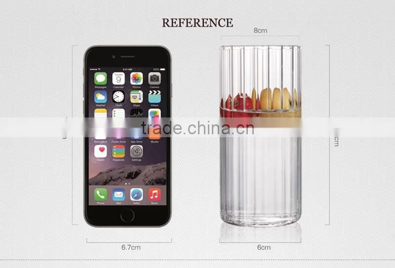 300ml handmade glassware borosilicate clear glass tea cups