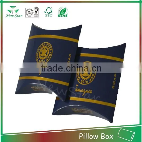 free design pillow box,printed by 100% recycled paper