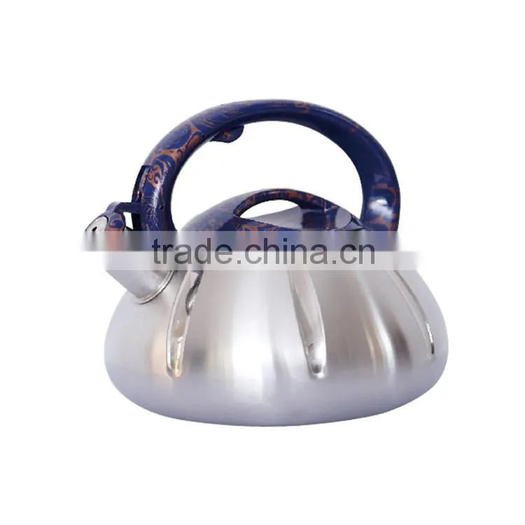 Durable non-electric stainless steel whistling tea kettle pour over induction coffee kettle