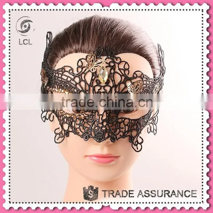Masquerade party mask with butterfly decoration, customized halloween mask