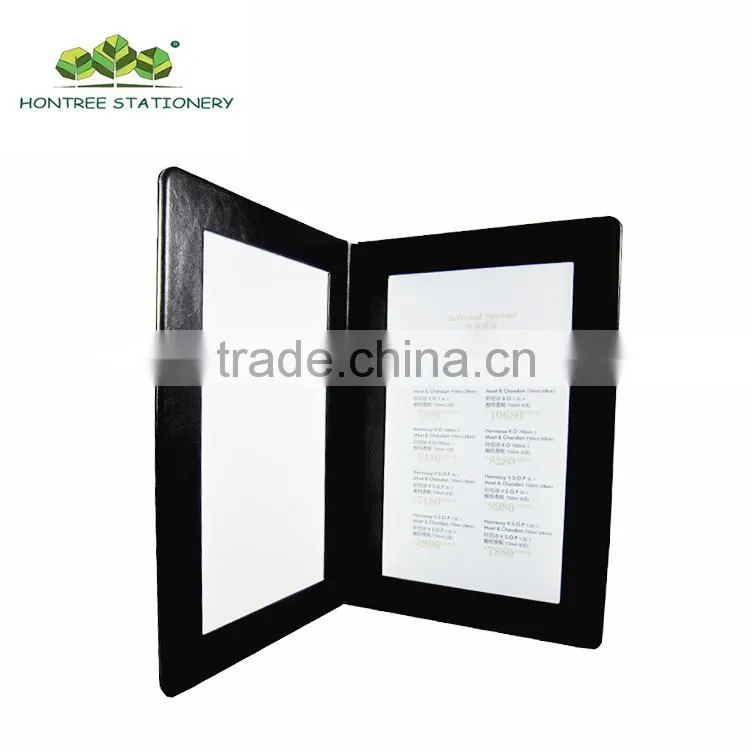 Led menu cover Electronic menu Illuminated led menu cover