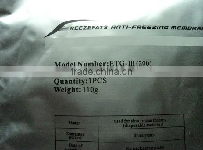 Cryo fat cryotherapy antifreeze membrane for lipo cryo Machine