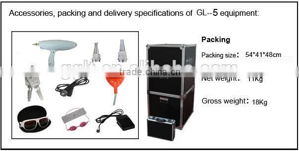 Professional Q switched nd yag best laser tattoo removal machine