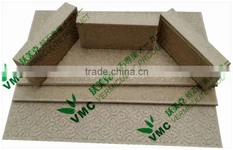 Lightweight Vermiculite Material Fire Board, Fire Insulation Brick for Construction