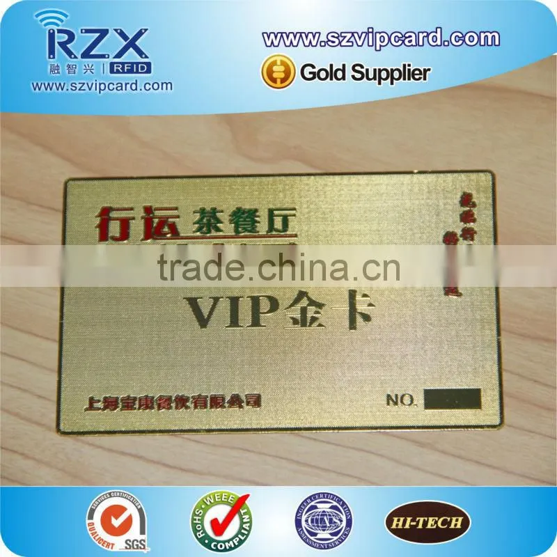 Excellent etch metal business card