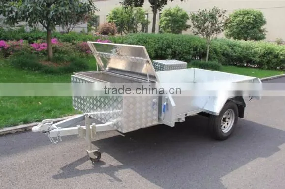 Top 1 Quality 8x5ft Hot Dipped Galvanized Heavy duty Single Axle With Disc Brake Box Trailers