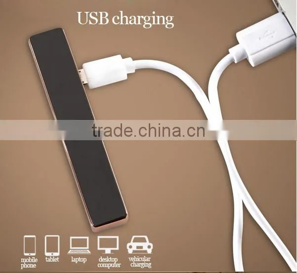 Mini Portable USB Port Electronic Windproof Flameless Rechargable Lighter