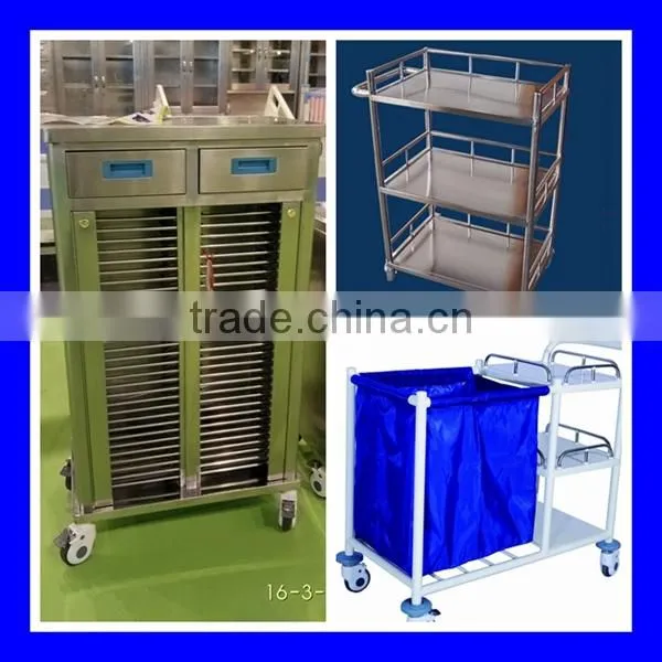 Best price lockable hospital medical abs treatment trolley with drawers with fast delivery