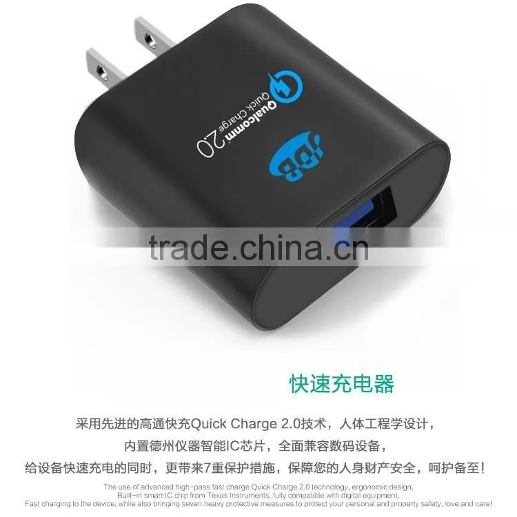 NEW 5V 2A 4 USB Quick Charge 2.0 car Charger travel charger, Intelligent car Charging, BLACK