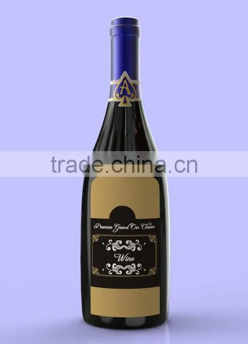 500ML/700ML High-quality Circular Frosting glass wine bottle with cap