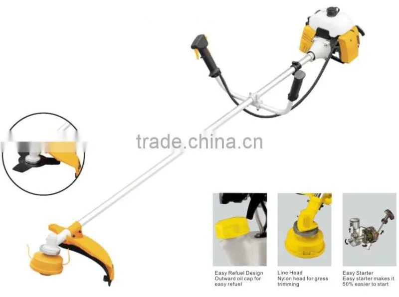 2015 gasoline fuel tank brush cutter/ grass trimmer with factory price