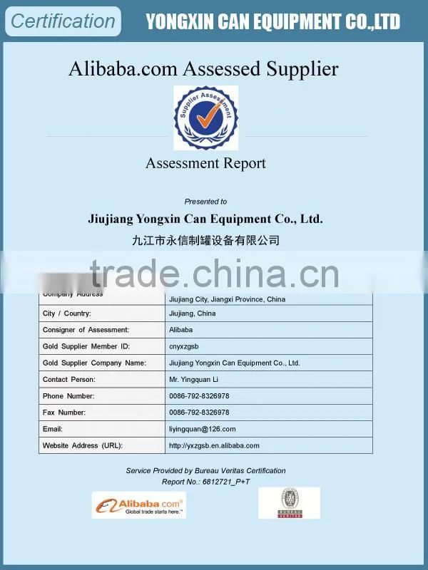 5Gallon Tin Can Making Production Line Machinery