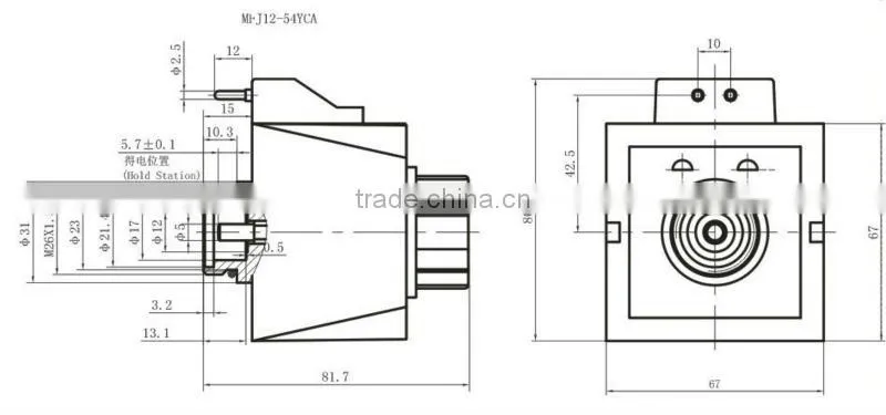 Hydraulic wet-pin type solenoid coil 220v