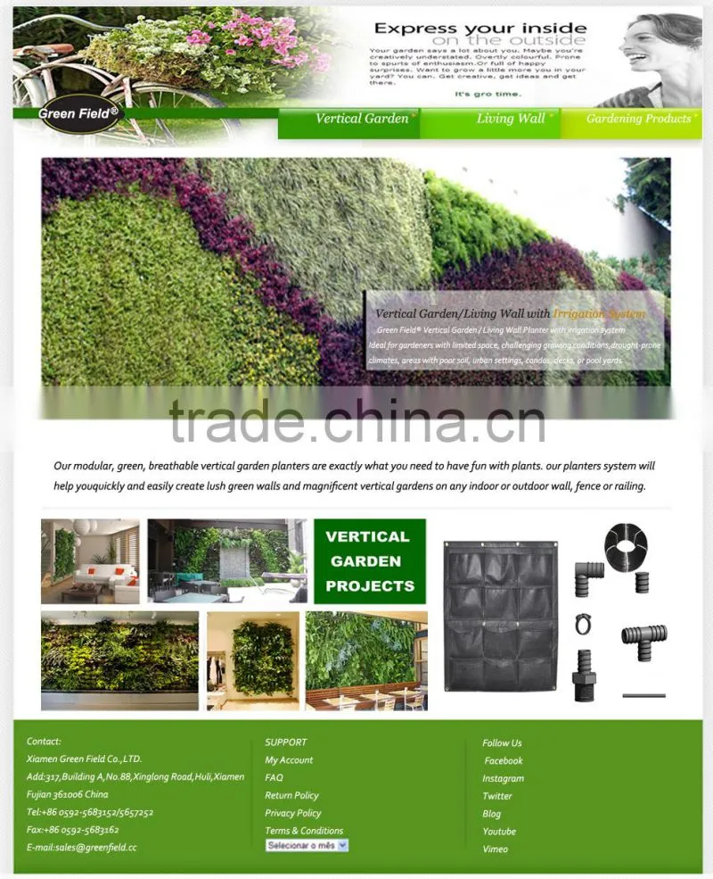 Hydroponic drip irrigation system, hydroponic system vertical