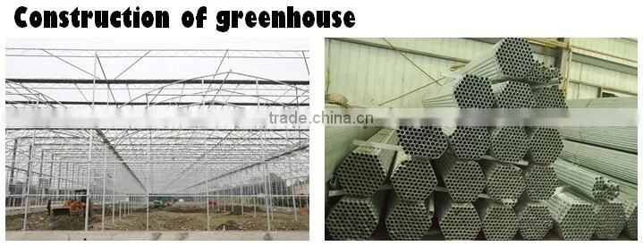 Plastic green houses for agriculture