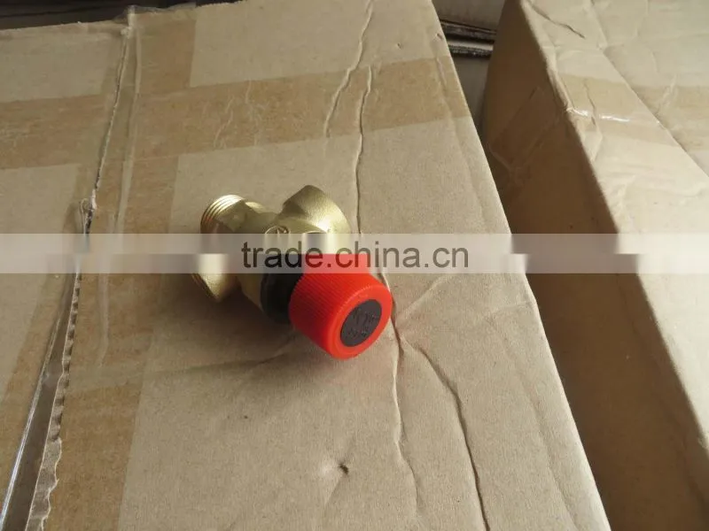 Pressure release valve of gas boiler