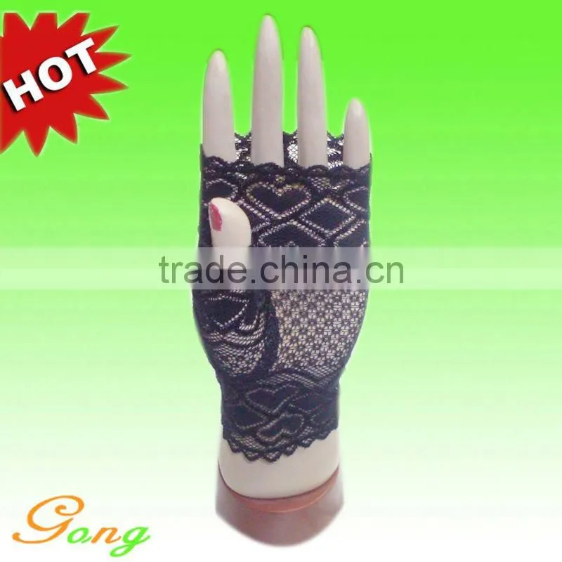 Fashion Fingerless Tulle Wedding Gloves