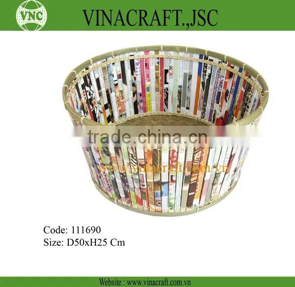 Bamboo basket weaving made in Vietnam