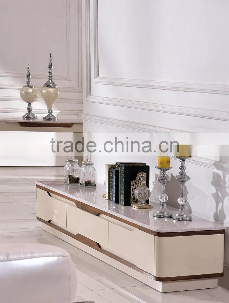 E386 high gloss tv stand mable top mdf tv stand