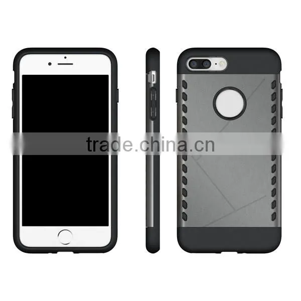 Combo phone case TPU + PC phone hull protective back cover for iPhone7 7plus