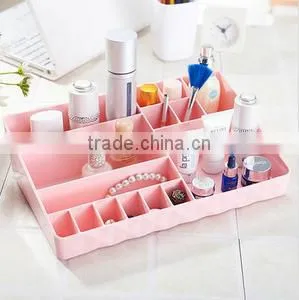 Wholesale Stock Small Order Desktop 15 Lattices Cosmetic Plastic Storage Box