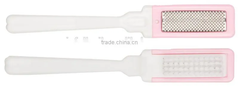 Plastic Foot Brush with long handle ,metal btush with callus remover