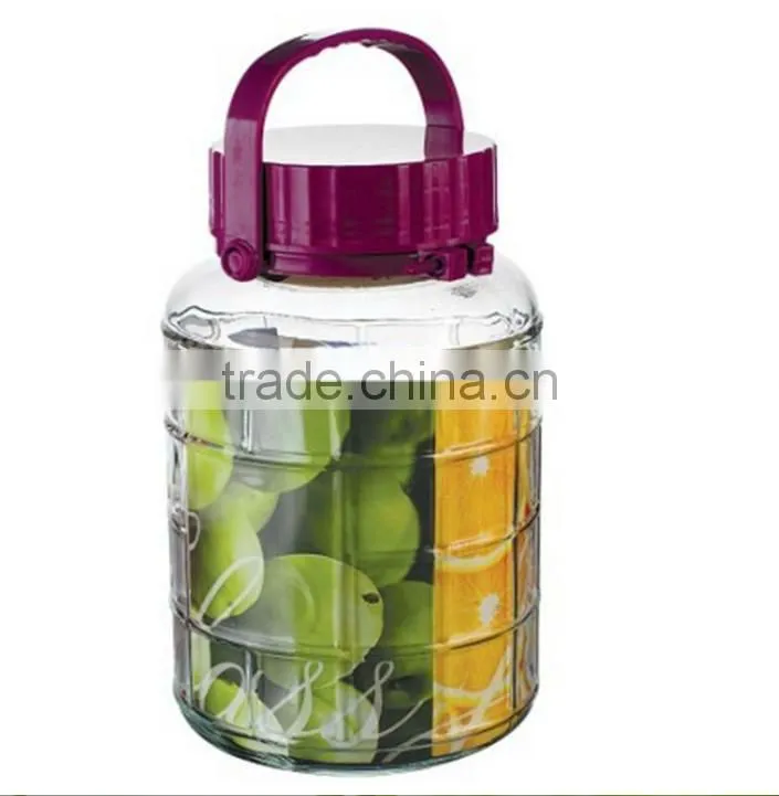 air tight glass wine container /glass apothecary jar