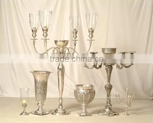 silver plated wedding candelabra