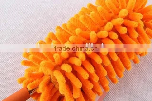 duster with retractable stainless steel rod/Chenille duster