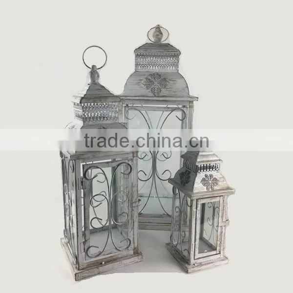 Set of 3 decoration metal candle lantern