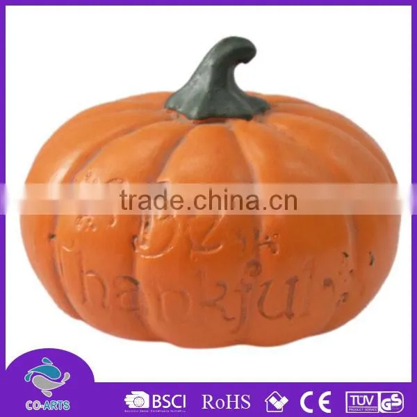 Flat golden pumpkin halloween bar decoration