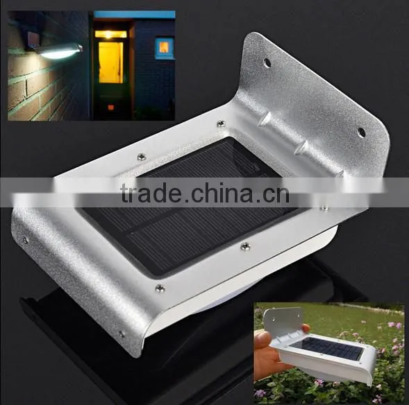 16 LED PIR Motion Sensor Solar Security Light Lamp Garden Outdoor Rechargeable