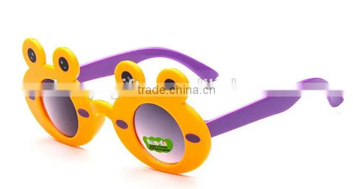 Wholesale Fashion Kids Sunglasses Plastic Eyeglasses Frog Shape Sunglasses