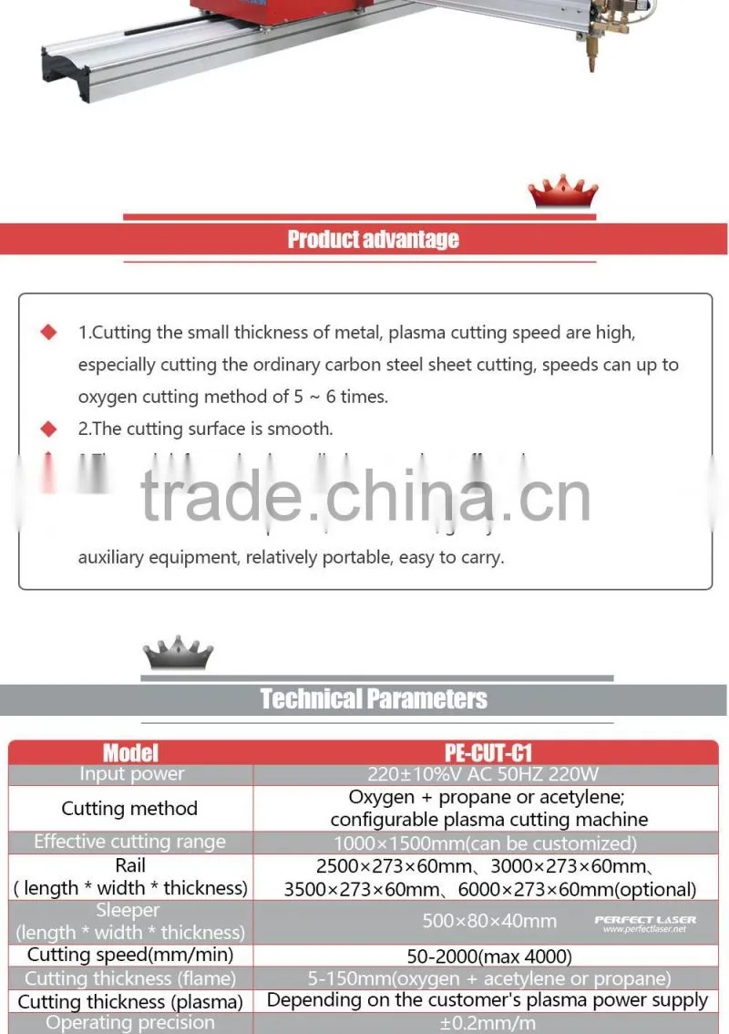 plasma cutter /cnc metal plasma cutting machine PE-CUT-C1