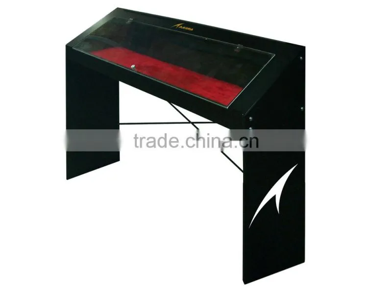acrylic open and close door showcase golf club wooden display