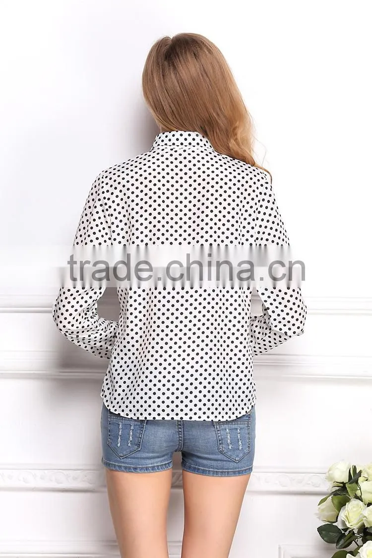 Newest Best summer temperamen fashion shirt ladies blouse latest shirt designs for women office