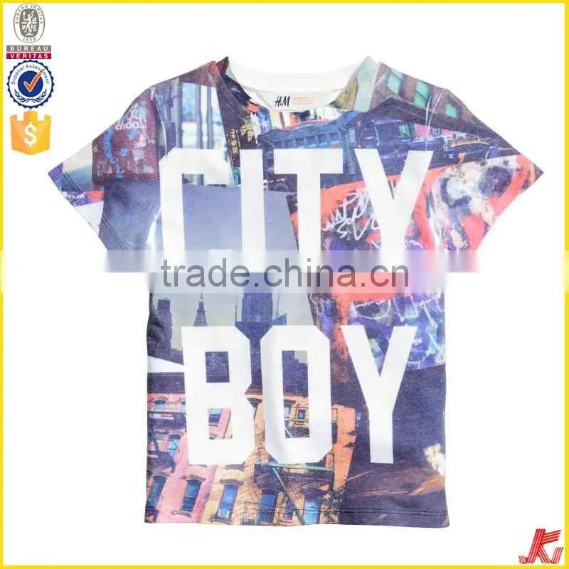 cotton printing baby boy t-shirt