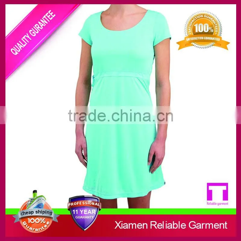 2016 Latest sleeveless casual design cotton party dress