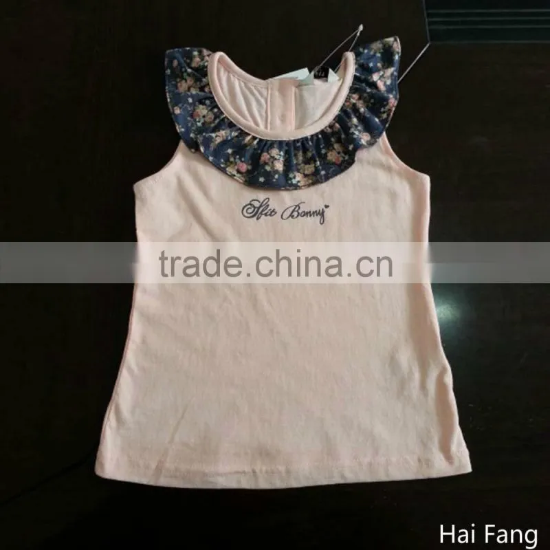 Children Girls Cute Vest, Girls Fashion Summer Hot Vests Tops, Knitted Fabric Underwear Set